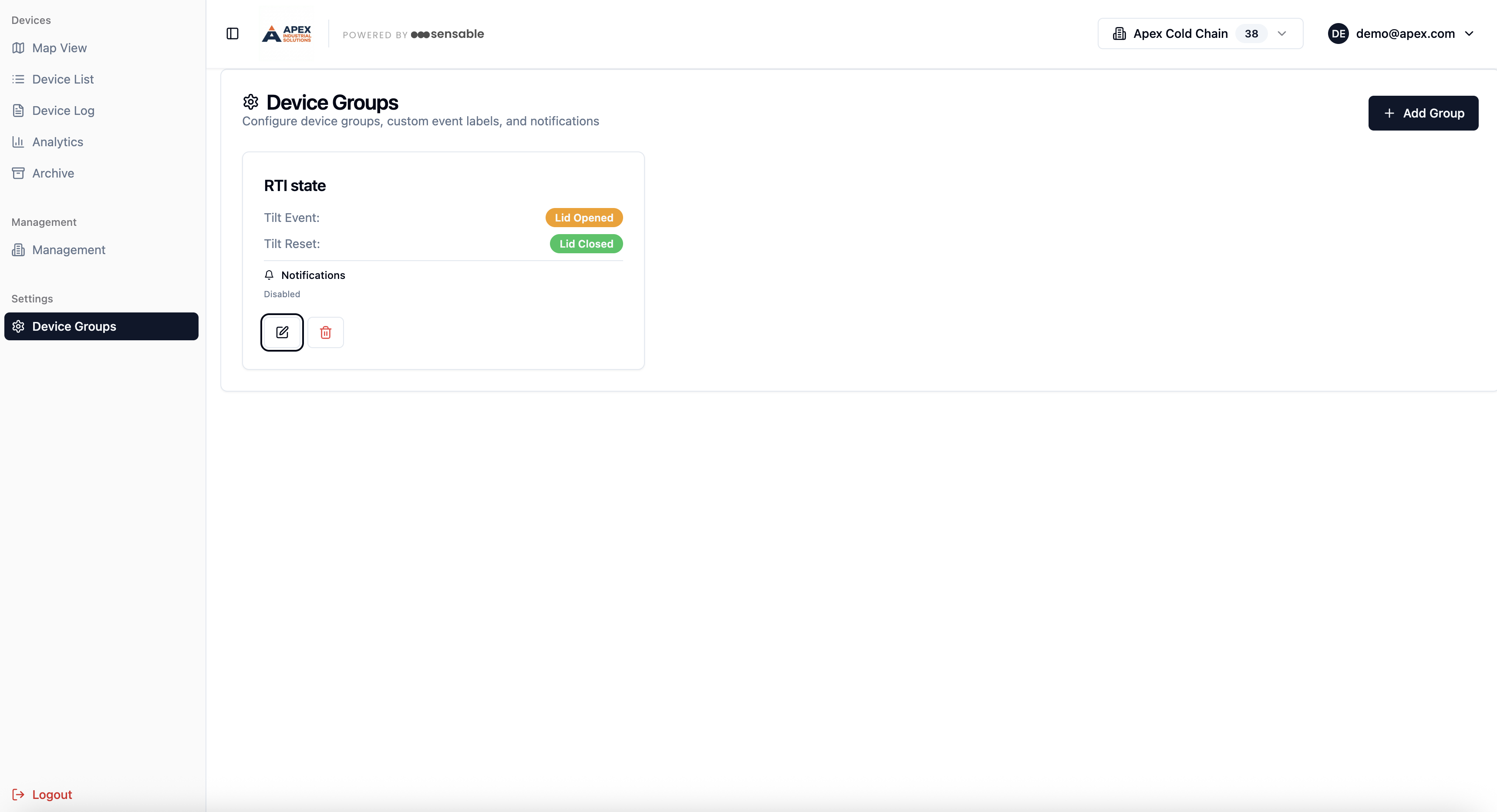 Sensable Device Groups